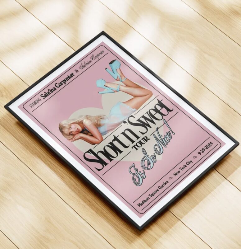 Sabrina Carpenter Album Poster, Sabrina Carpenter Short n' Sweet Album Poster