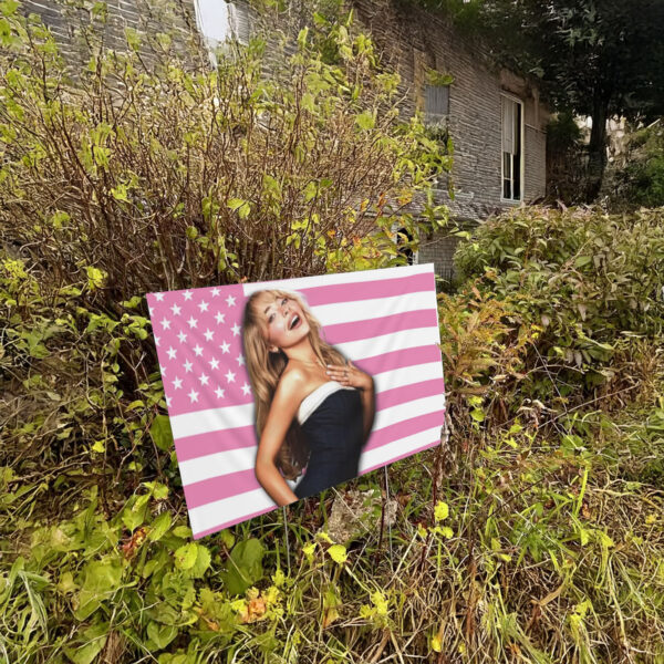 Sabrina Carpenter Pink American Yard Sign