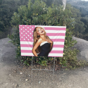 Sabrina Carpenter Pink American Yard Sign