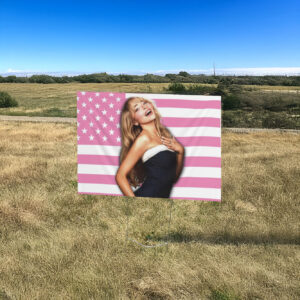 Sabrina Carpenter Pink American Yard Sign