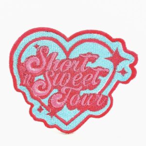 Sabrina Carpenter Short n' Sweet Tour Heart Shaped Embroidery Patch