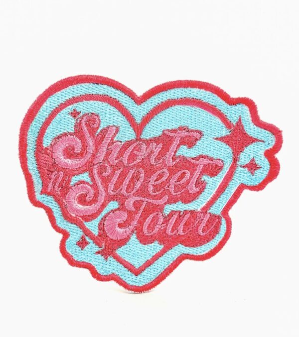 Sabrina Carpenter Short n' Sweet Tour Heart Shaped Embroidery Patch