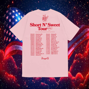 Sabrina Carpenter Short n' Sweet Tour Makes You Wanna Fall In Love T-Shirt